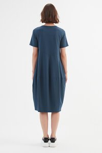 Tirelli Short Sleeve Diagonal Dress