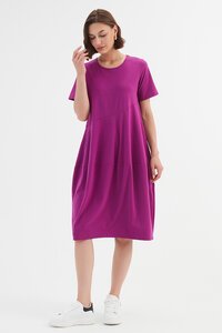 Tirelli Short Sleeve Diagonal Dress