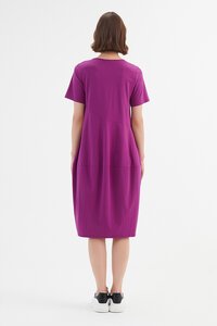 Tirelli Short Sleeve Diagonal Dress