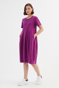 Tirelli Short Sleeve Diagonal Dress