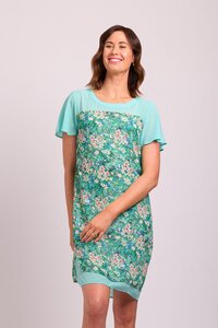 Memo Contrast Yoke Dress