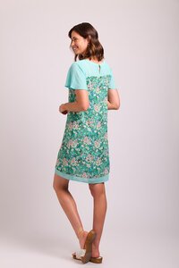 Memo Contrast Yoke Dress