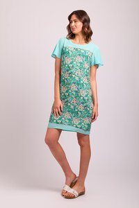 Memo Contrast Yoke Dress