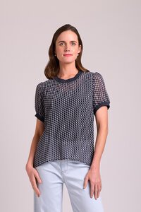 Memo Swing Rib Trim Tee