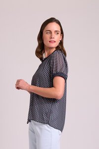 Memo Swing Rib Trim Tee