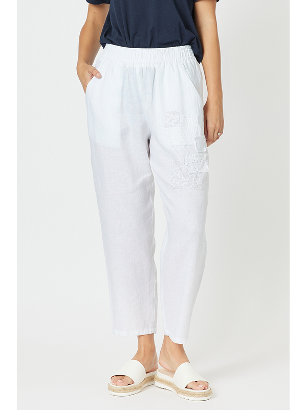 Threadz Patch Linen Pant