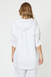 Threadz Hooded Linen Jacket