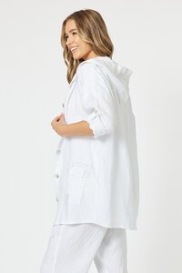 Threadz Hooded Linen Jacket