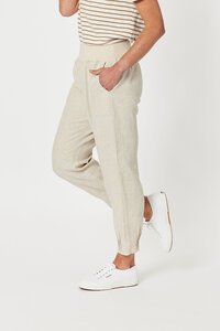 Gordon Smith Sarah Rib Waist Linen Pant