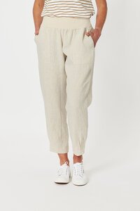 Gordon Smith Sarah Rib Waist Linen Pant