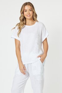 Threadz Patch Linen Top