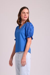 Esplanade Contrast Sleeves Top