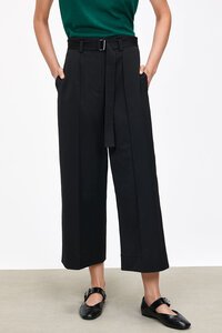 Veronika Maine European Heavy Twill Belted Crop Pant