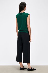 Veronika Maine European Heavy Twill Belted Crop Pant