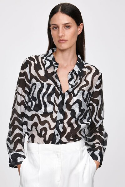 Veronika Maine Monochrome Serendipity Shirt-new-Preen