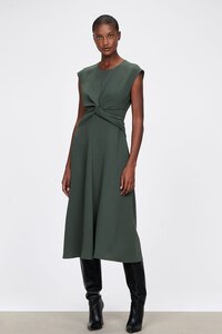 Veronika Maine Japanese Crepe Twist Dress