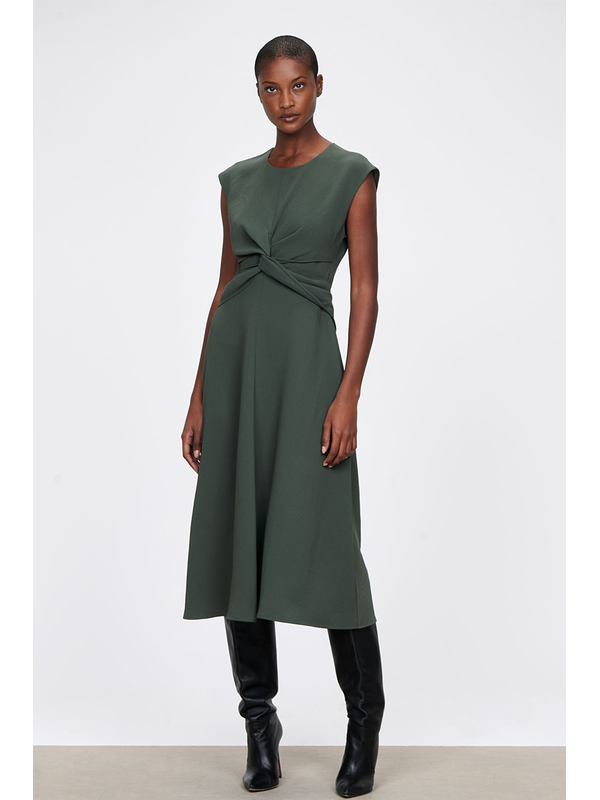 Veronika Maine Japanese Crepe Twist Dress