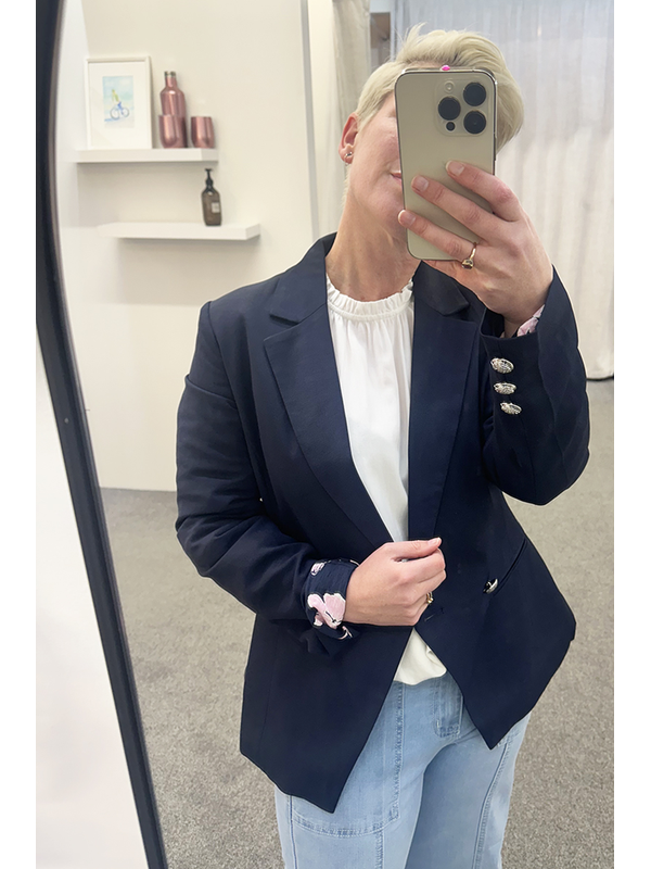 Seeking Lola Jordanna Floral Lining Blazer