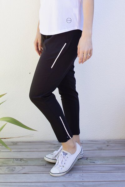 White On Black Active Jogger-new-Preen