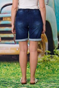 Classified Knit Denim Short with Side Tape 