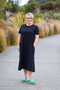 White On Black Mila Dress