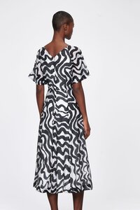 Veronika Maine Monochrome Serendipity Midi Dress