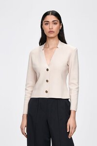 Veronika Maine Notched Collar Milano Jacket