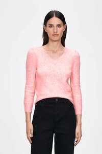 Veronika Maine Puff Sleeve Fuzzy Sweater