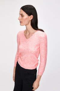 Veronika Maine Puff Sleeve Fuzzy Sweater