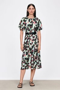 Veronika Maine European Capri Floral Midi Dress