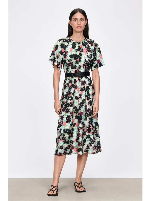 Veronika Maine European Capri Floral Midi Dress