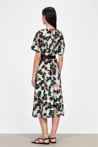 Veronika Maine European Capri Floral Midi Dress