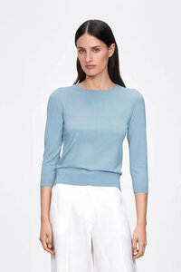 Veronika Maine 3-4 Sleeve Round Neck Knit