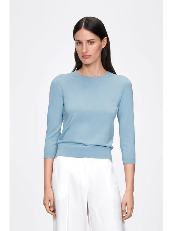 Veronika Maine 3-4 Sleeve Round Neck Knit