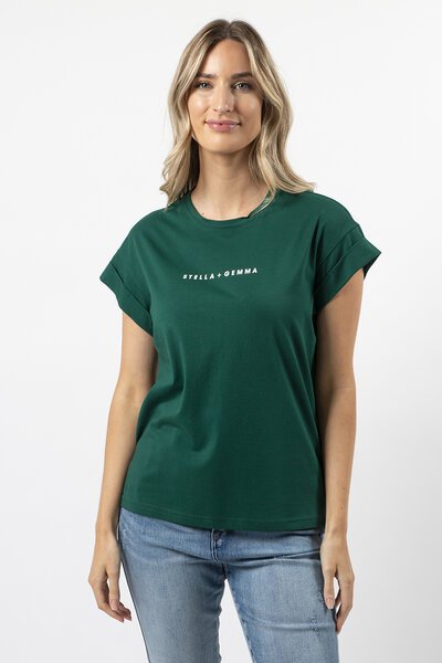 Stella + Gemma Cuffed Colour Tee-new-Preen