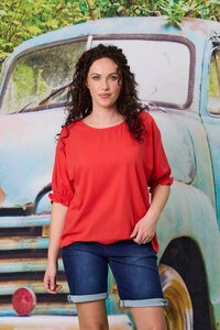 Classified Santorini Linen Blend Top