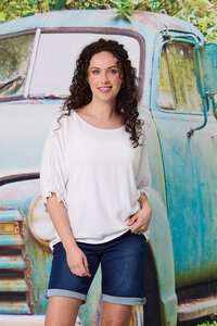 Classified Santorini Linen Blend Top