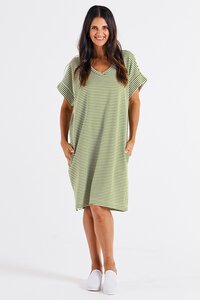 Betty Basics Elise V-Neck Rib Dress