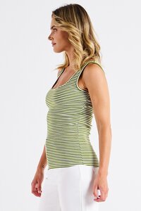 Betty Basics Emma Stripe Scoop Tank