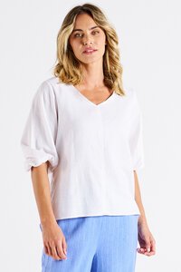 Betty Basics Elanora Linen Blouse