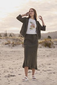 Madly Sweetly Vintage Wash Echo Skirt - Pre Order