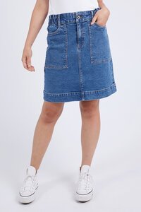 Elm Atlas Denim Skirt