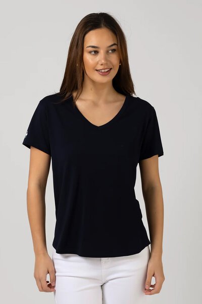 Stella + Gemma Villa V Neck Tee-new-Preen