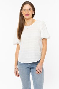 Seeking Lola White Carefree Top