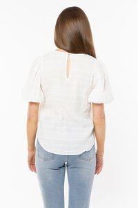 Seeking Lola White Carefree Top