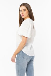 Seeking Lola White Carefree Top