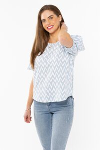 Seeking Lola Relaxed Wave Carefree Top