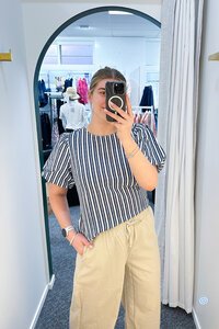 Seeking Lola Stripe Knowing Top