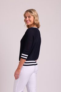 Oh Three Contrast Rib Jumper