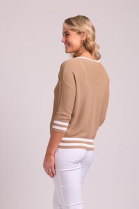 Oh Three Contrast Rib Jumper